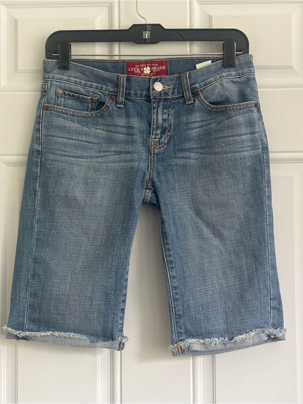 Lucky Brand Boardwalk Bermuda Denim Shorts, Size 2/26